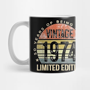 50 Year Old Gifts Vintage 1974 Limited Edition 50th Birthday T-Shirt Mug